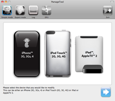 Опубликован первый скриншот PwnageTool 4.1 для iPhone и других устройств